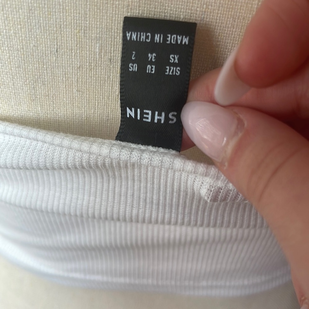 White Shein Halter Top